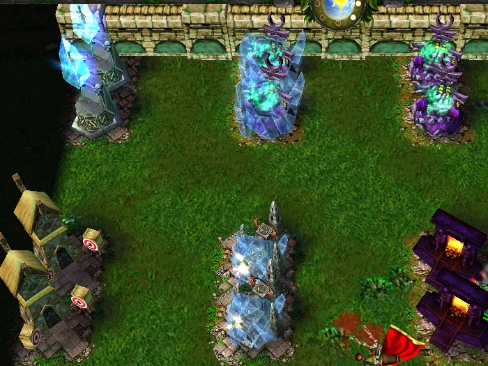 Строим по два здания через два в Castle Fight