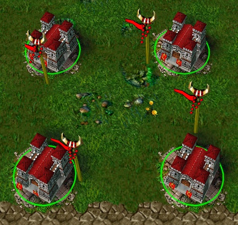Задаём точки выхода в Castle Fight